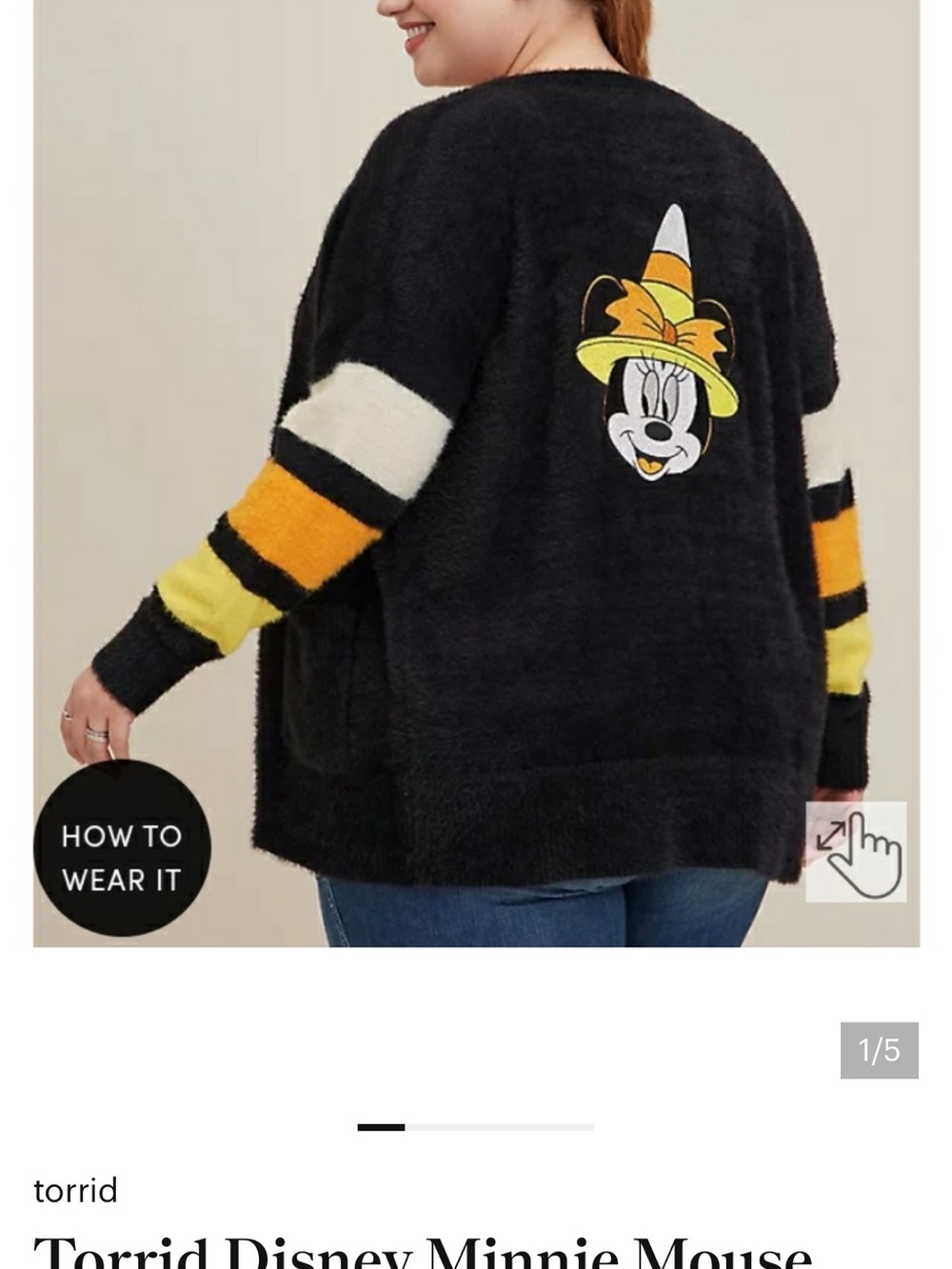 Torrid Disney Minnie Mouse Cardigan